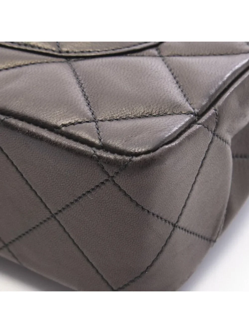 Chanel Shoulder Bag Quilted Limited Edition Double Flap Combination Black